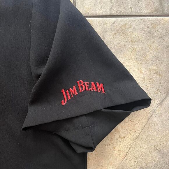 Jim Beam red and black button up shirt - Picture 3 of 5
